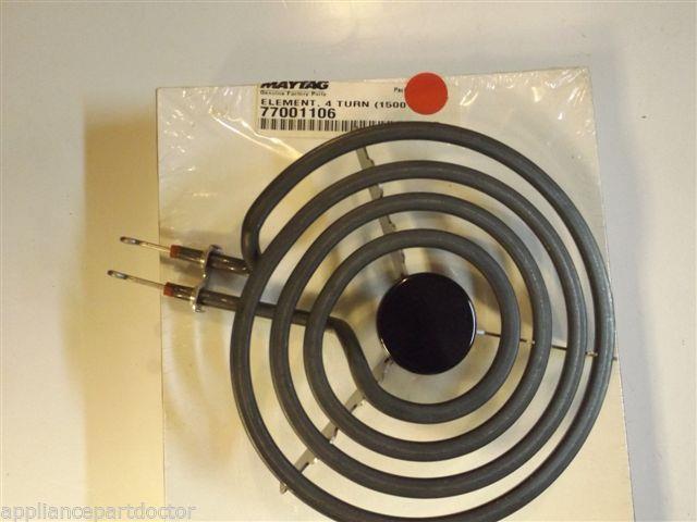 Maytag Amana Stove 77001106 ELEMENT , 4 TURN (1500) NEW IN BOX Maytag Amana Stove 77001106 ELEMENT , 4 TURN (1500) NEW IN BOX